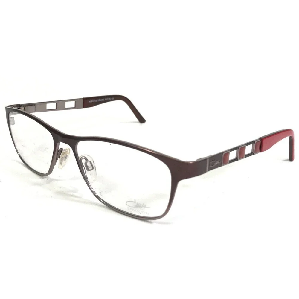 Cazal Eyeglasses Frames MOD.4179 COL.002 Brown Red Square Full Rim 53-16-135
